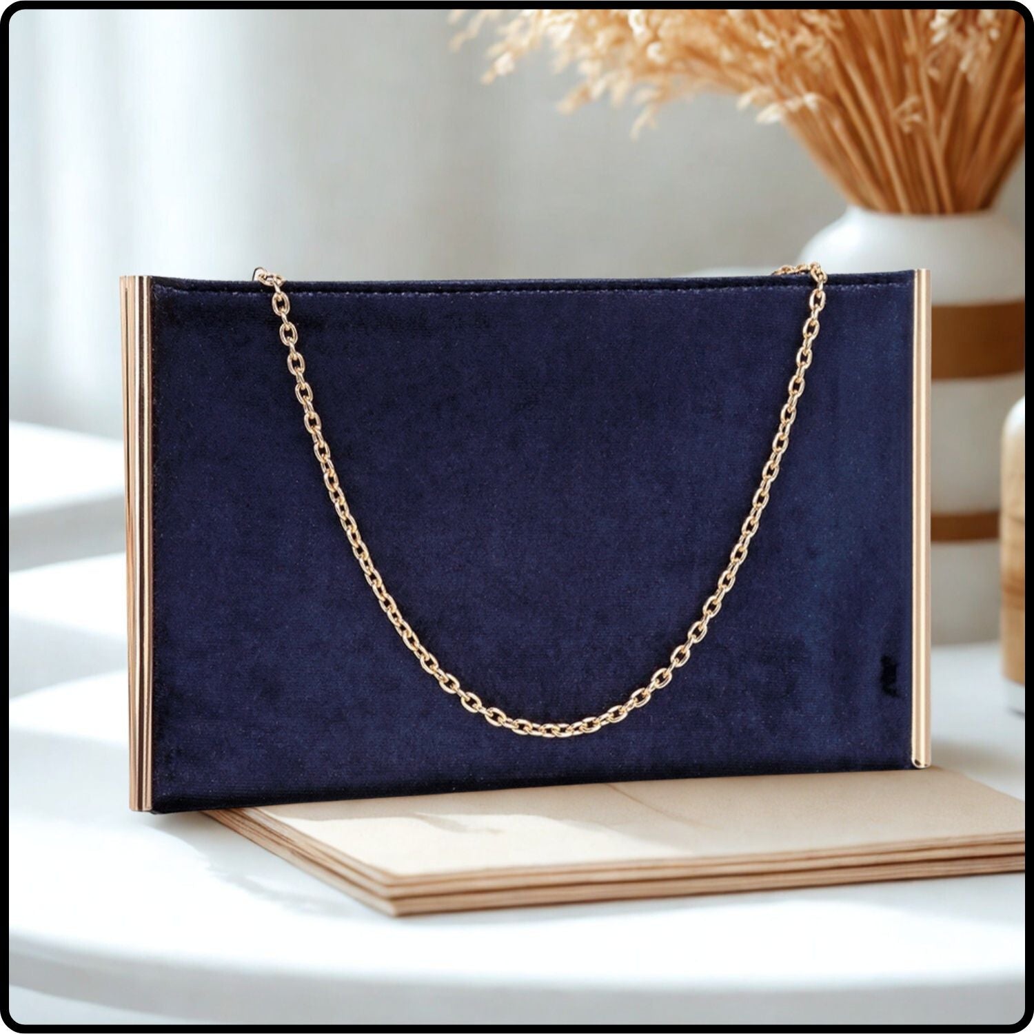 Anita Evening Bag/Navy-Anita-Navy