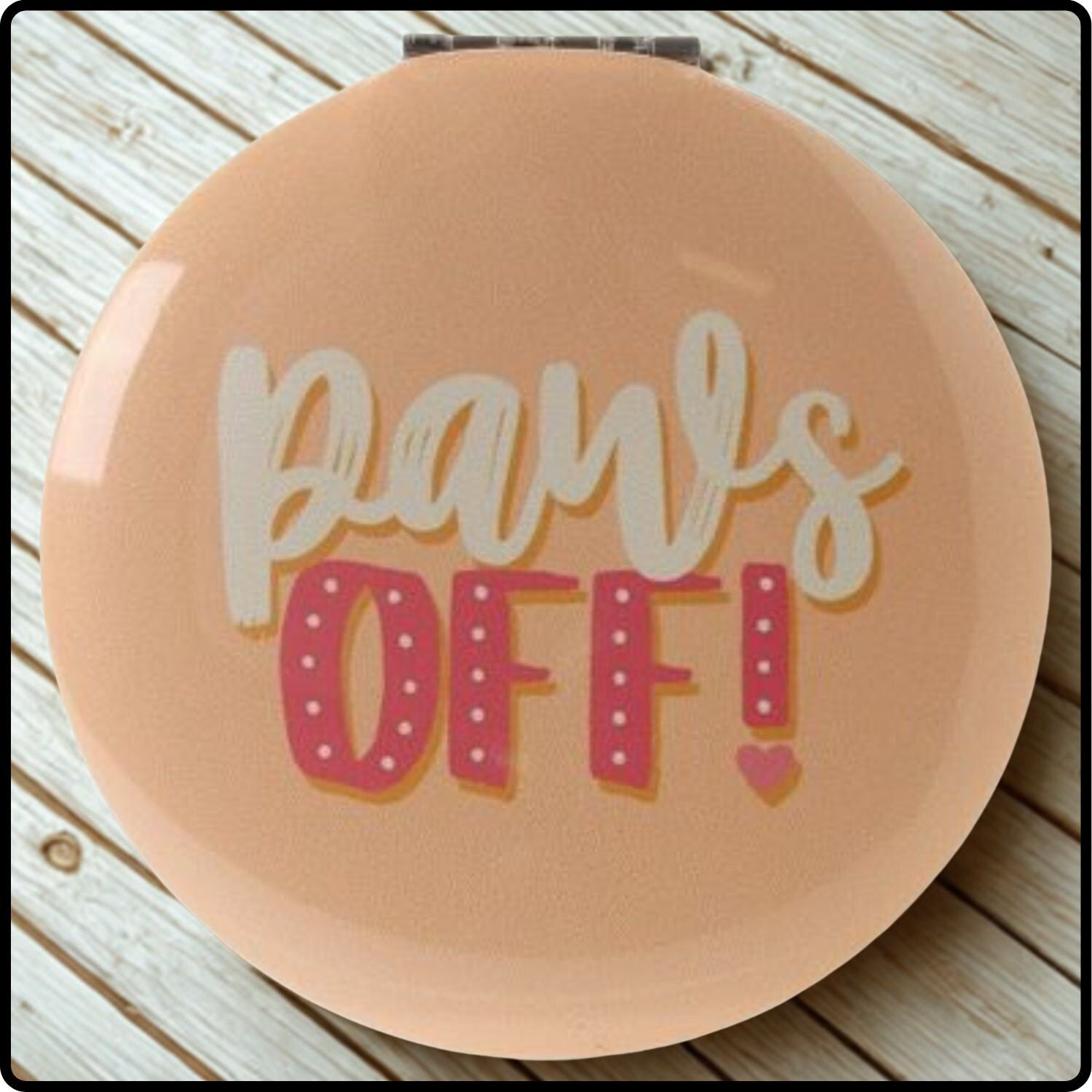 Feline Fine Cat Compact Mirror - MIRR32/PEACH