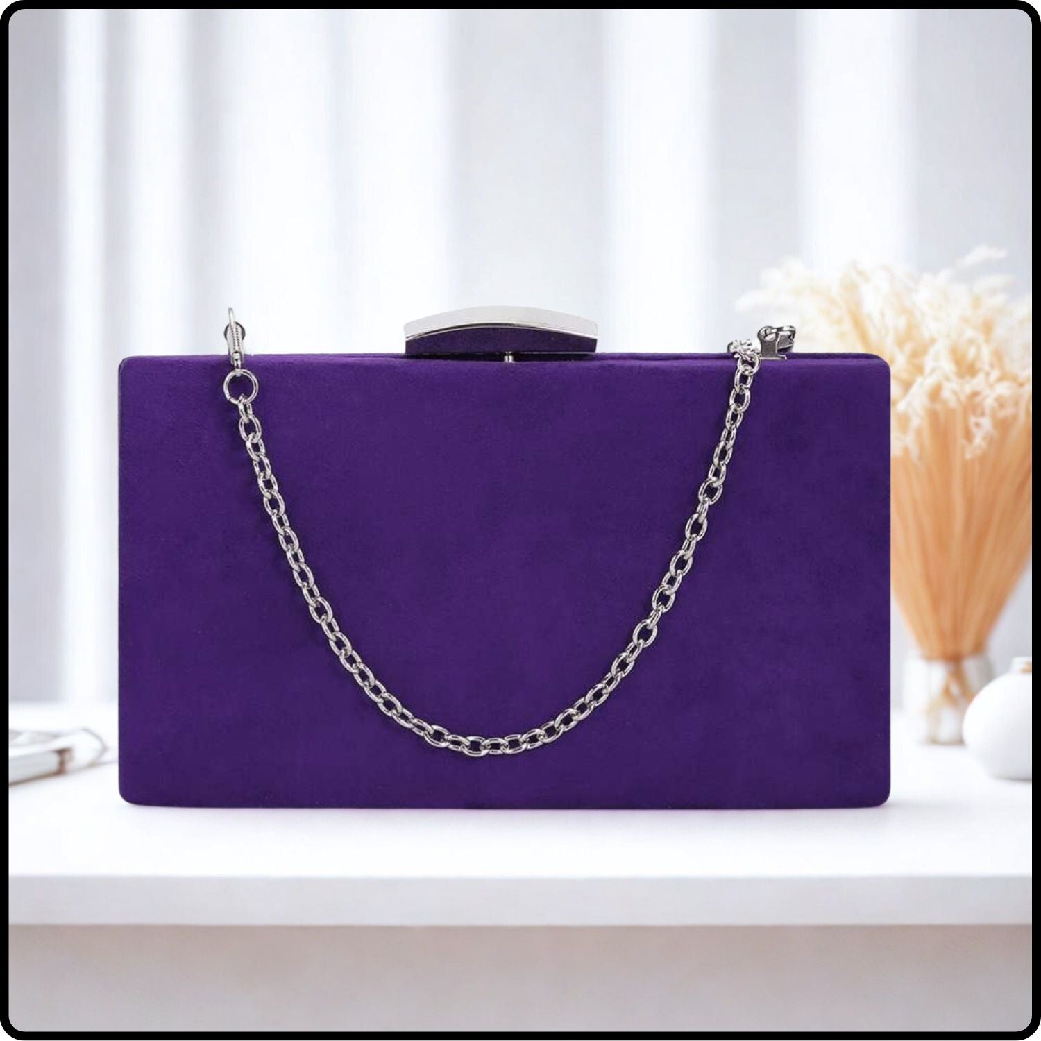 Ava Evening Bag/Purple-Ava-Purple