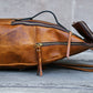 Leather Backpack/Otley-Brown