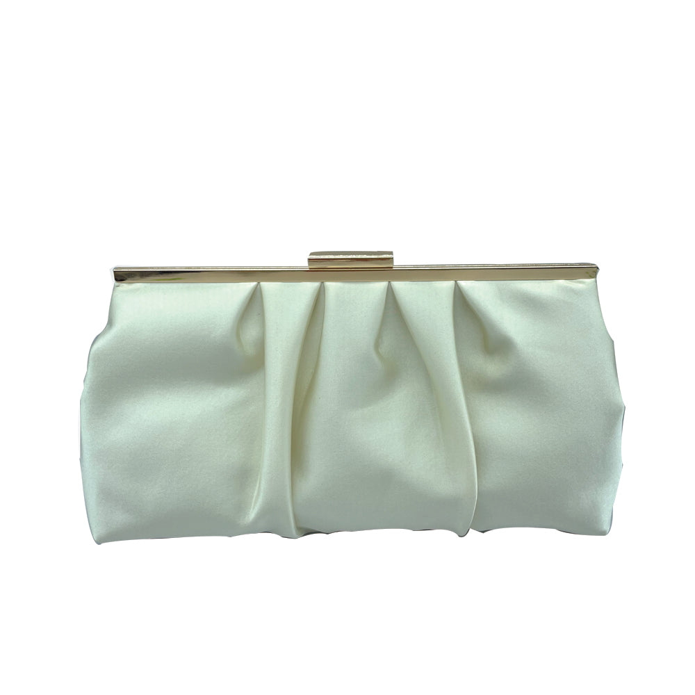 Unleash your inner glamour with the timeless Mia Soft Touch Clutch Bag! The luxurious satin feel adds a touch of sophistication to any outfit, while the spacious interior and detachable chain strap make it both beautiful and practical. Perfect for carrying all your essentials in style!