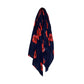 Wrap up in style with this elegant supersoft poppy print scarf. Crafted from a cotton mix fabric in a navy color, accessorize any outfit to create a look that is both stylish and timeless.  L:180cm x W: 90cm 50% Cotton and 50% Viscose