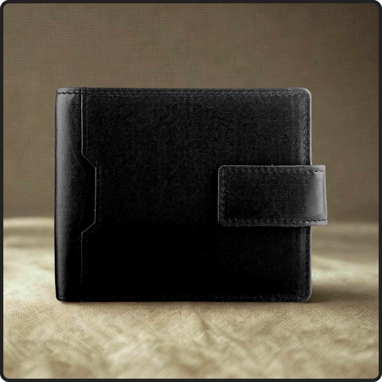 Alperto Leather Notecase Wallet-4269/Black