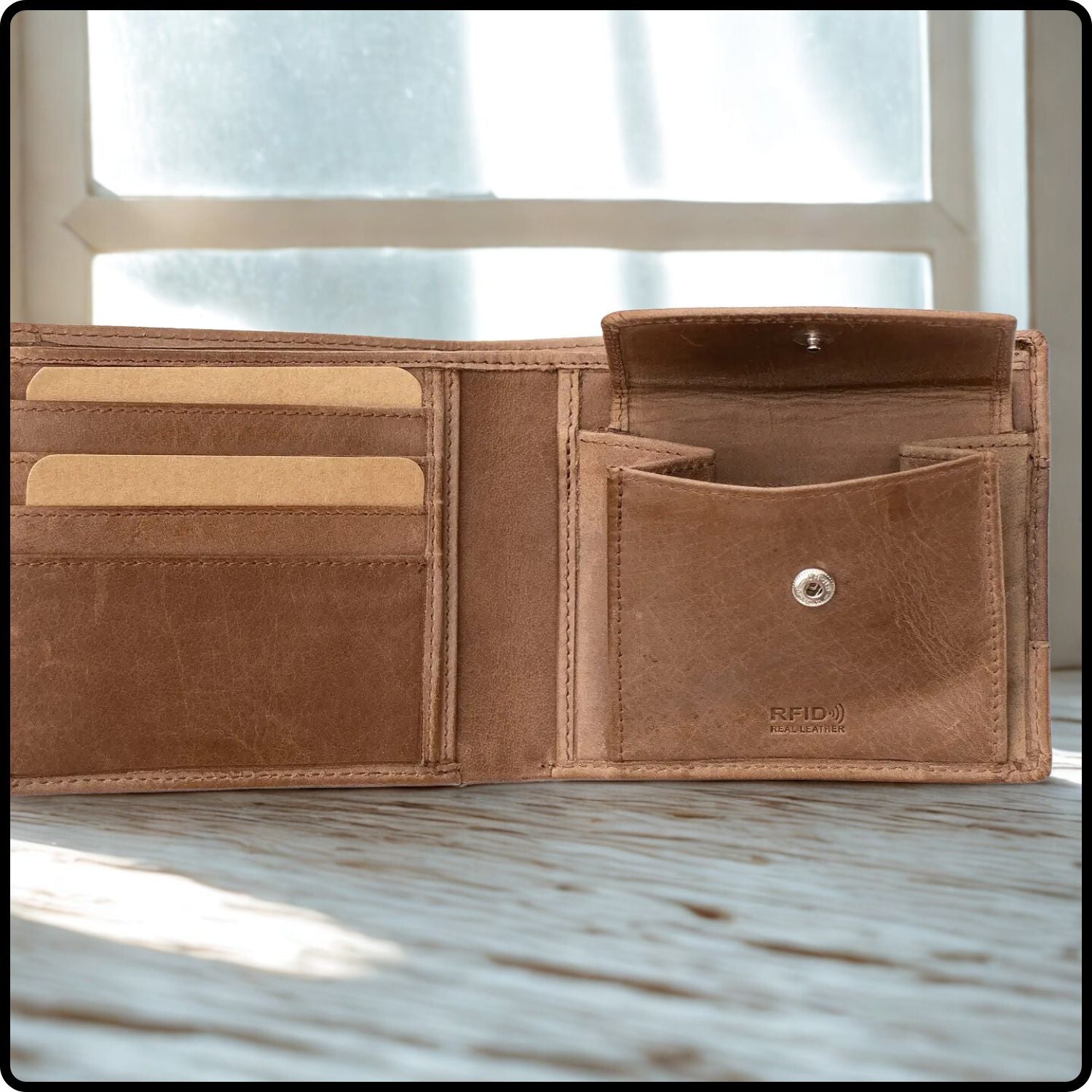 Columbia Brown Bifold Wallet-1113/Black