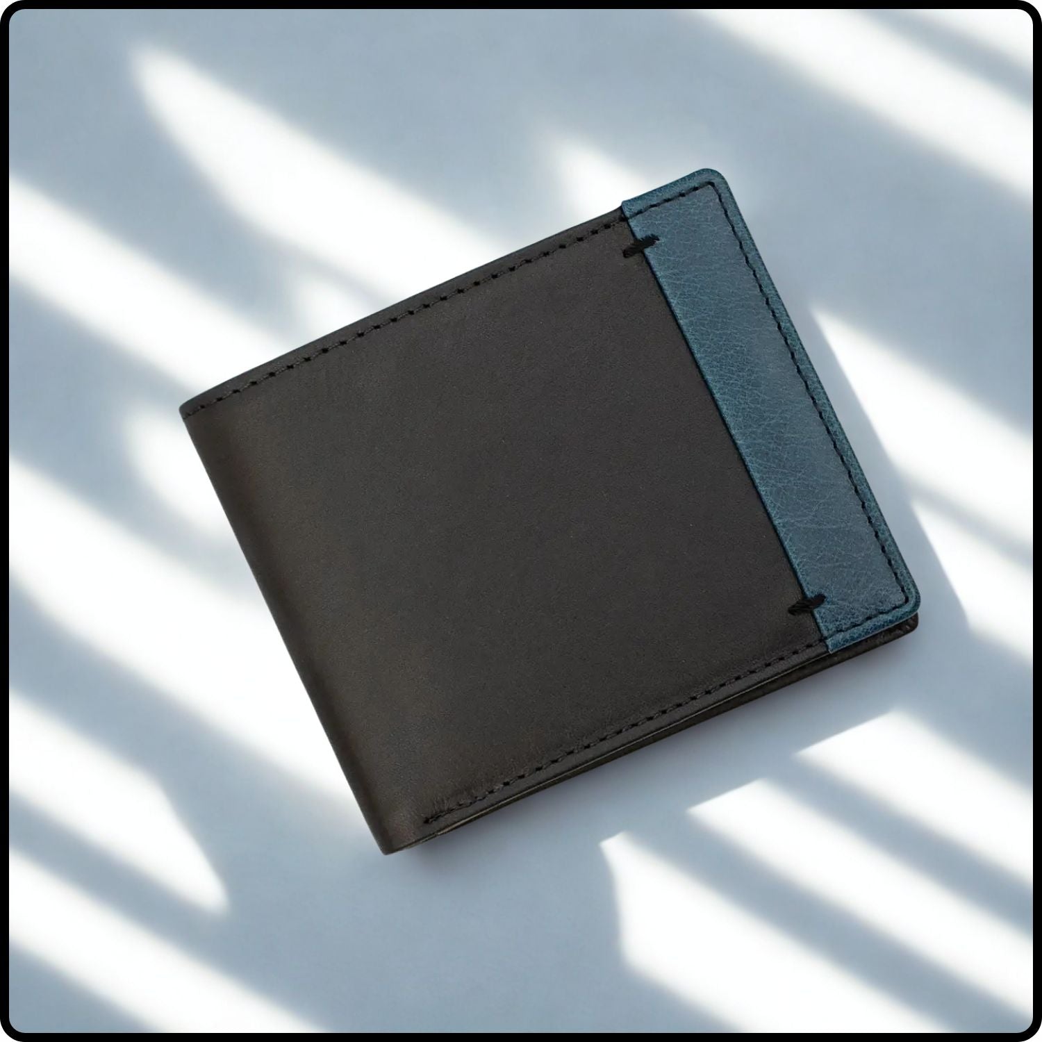 Alpha RFID Bifold Leather Wallet-354/Black