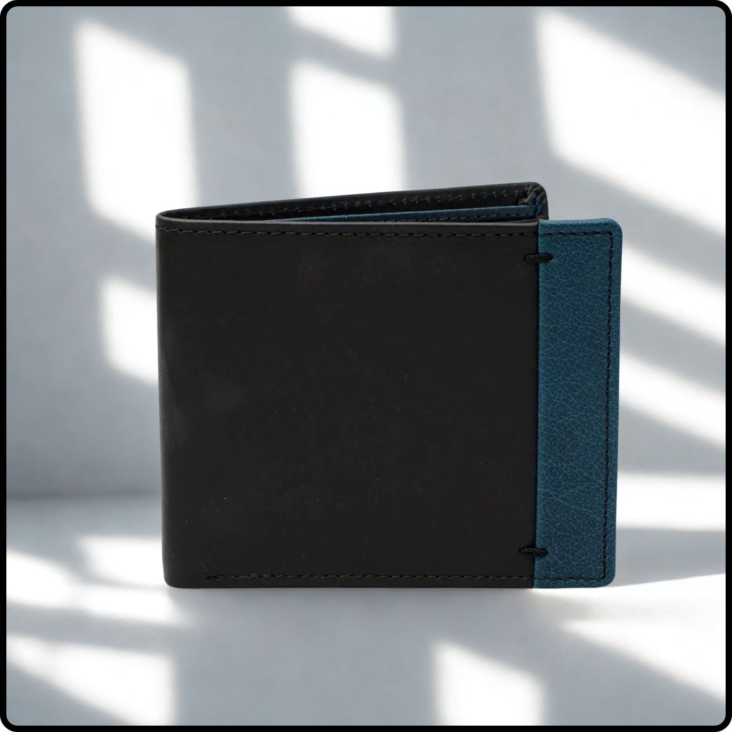 Alpha RFID Bifold Leather Wallet-354/Black