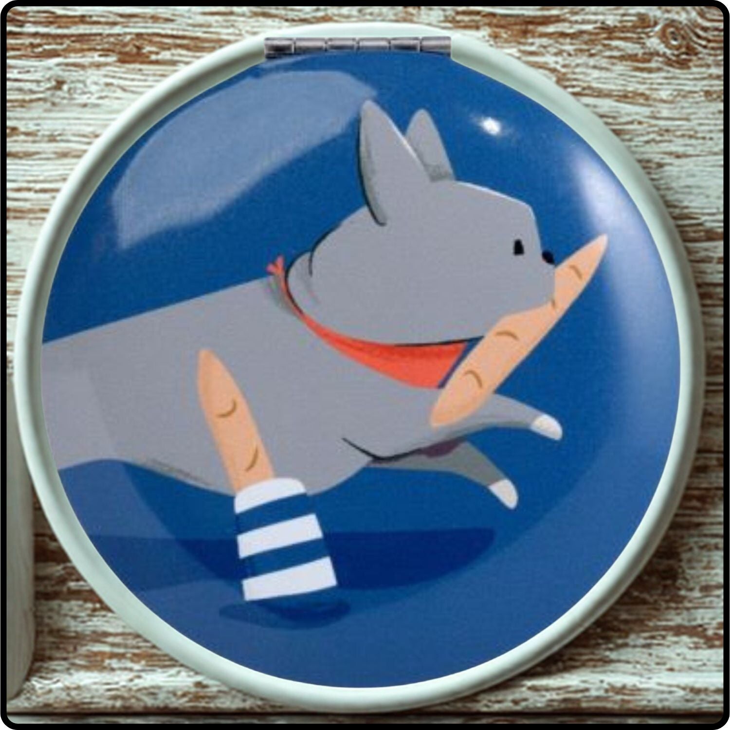 Bertrand Compact Mirror - MIRR66/BLUE