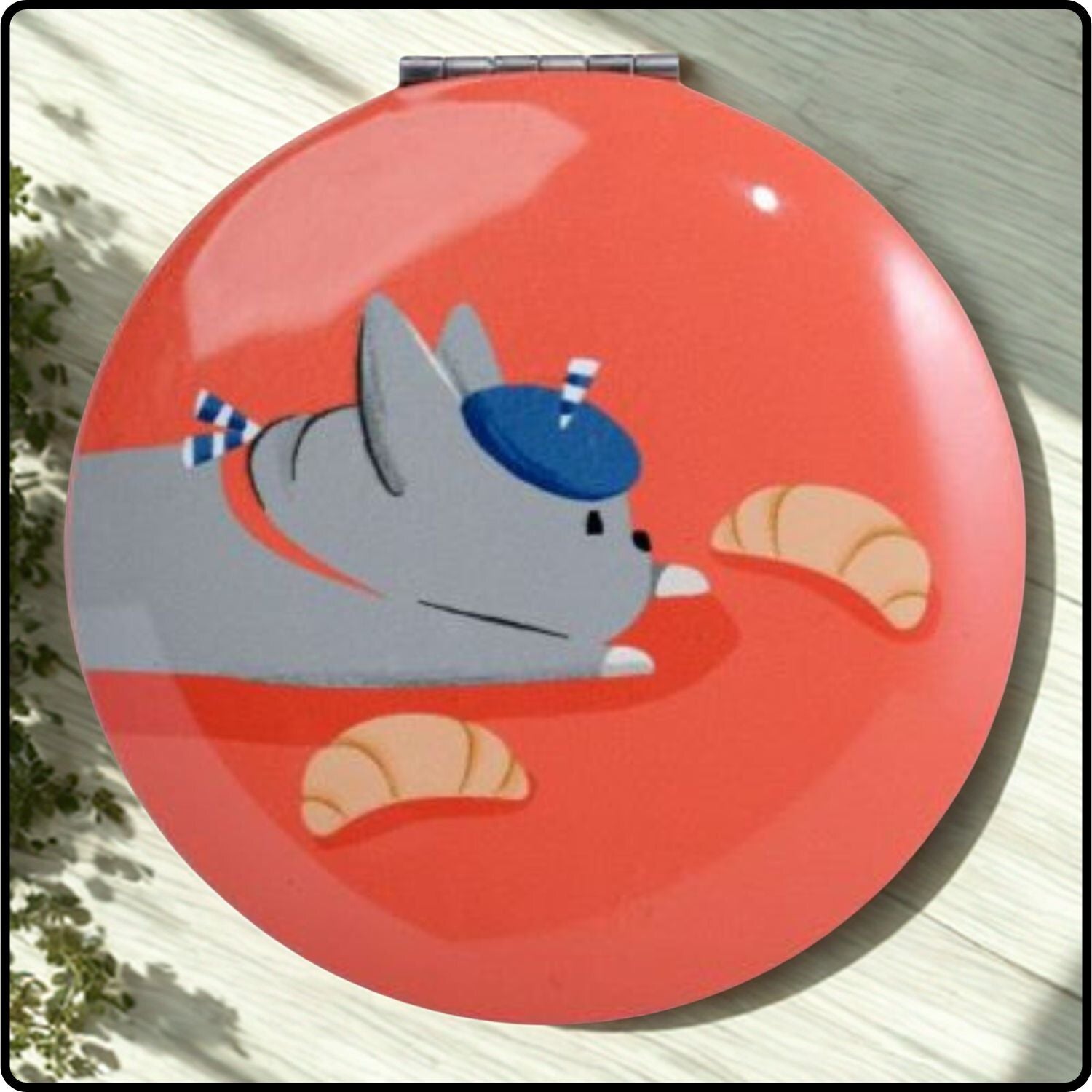 Bertrand Compact Mirror - MIRR66/RED