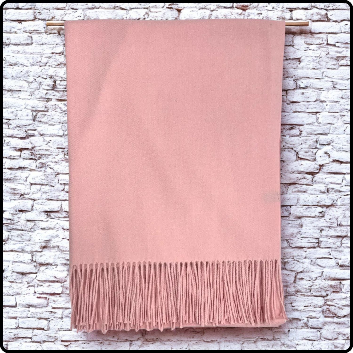Cashmere Blend Scarf in Pink-CB/Pink
