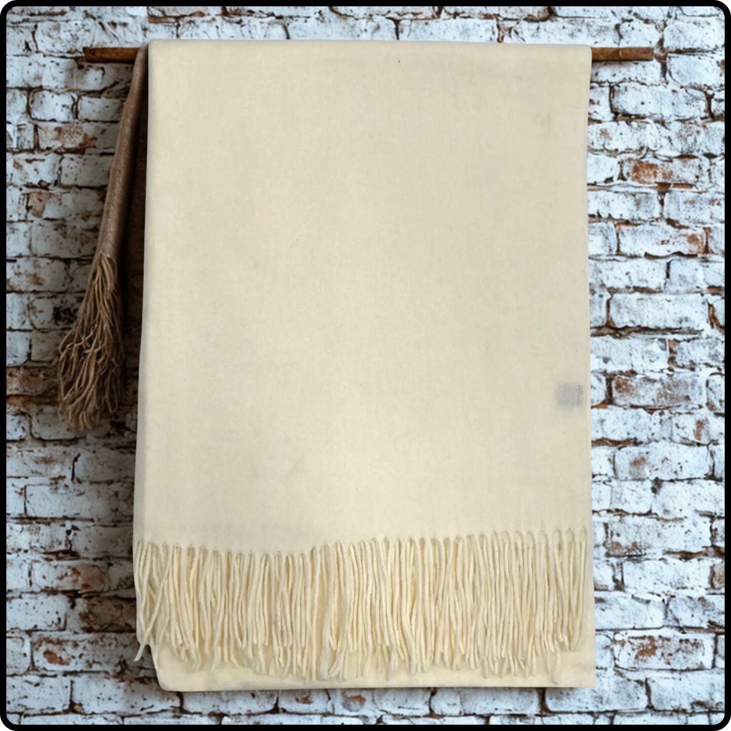 Cashmere Blend Scarf in Oatmeal-CB/Oatmeal