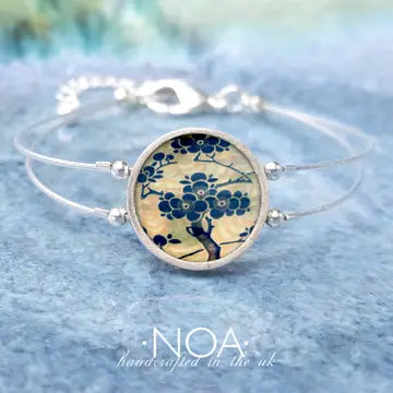 Ceramic and Stainless Steel Japanese Tree Bracelet-CJTB