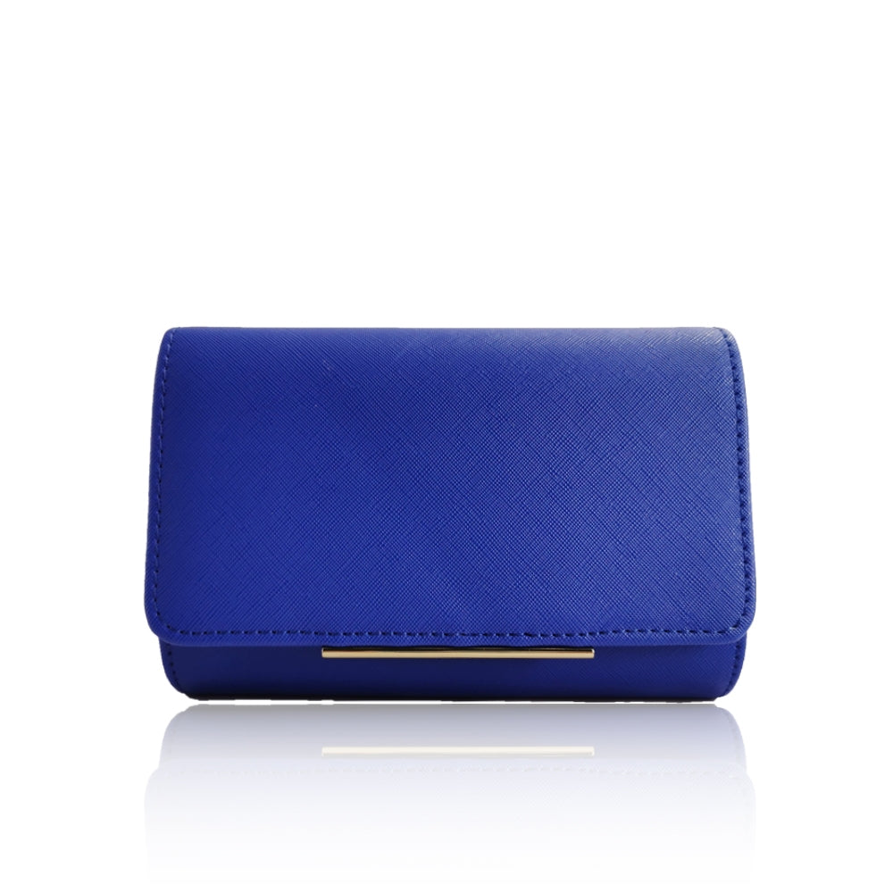 Experience the versatility and style of our Sara Mini Clutch Bag in Cobalt. Perfect for both formal and casual occasions, this compact bag still has enough room for all your essentials. The vibrant color will add a pop of excitement to any outfit. Upgrade your accessories game today!