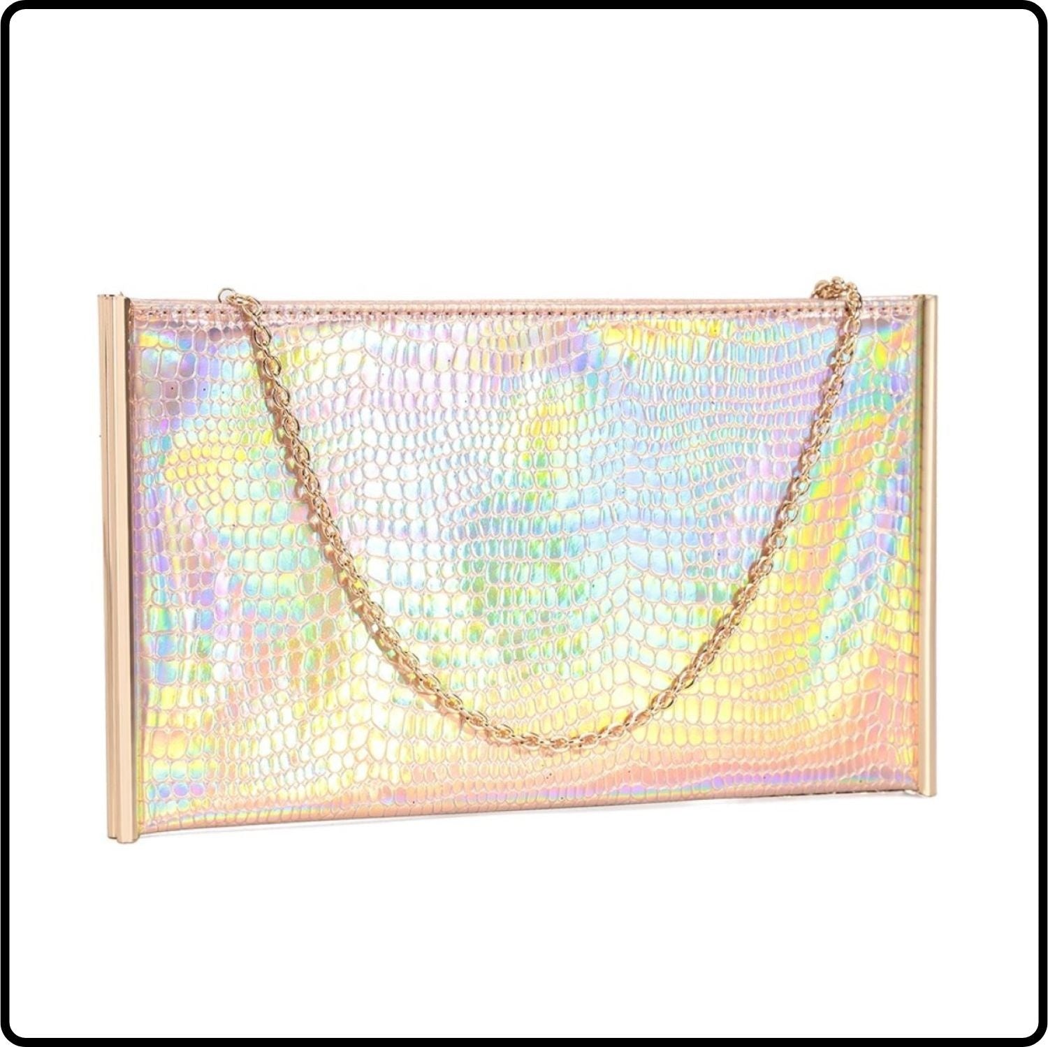 Anita Evening Bag/Black-Anita-Pink