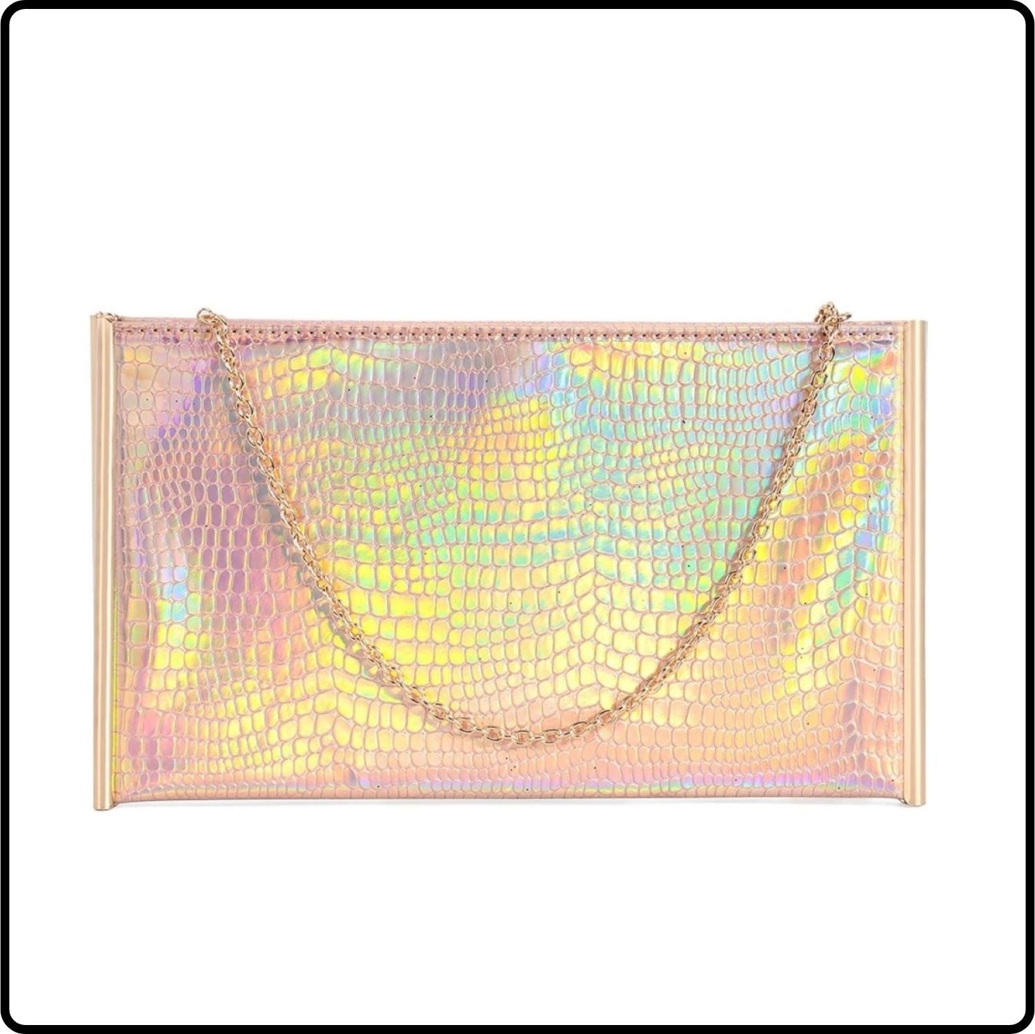 Anita Evening Bag/Black-Anita-Pink