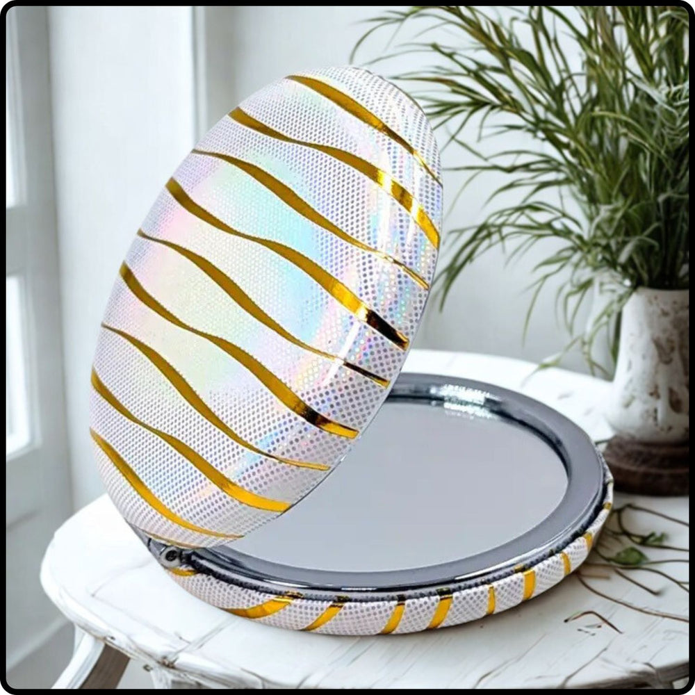 Golden Waves Hologram Effect Mirror - MIR55
