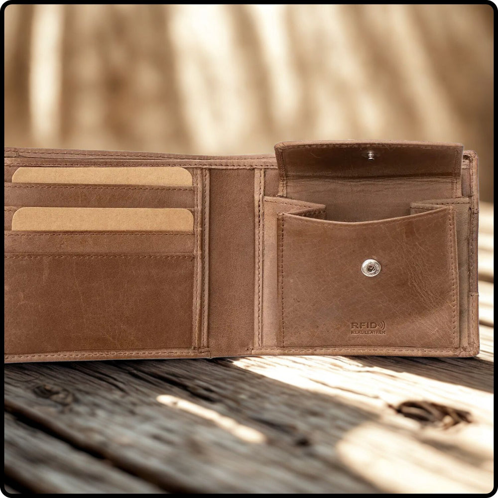 Columbia Brown Bifold Wallet-1113/Black