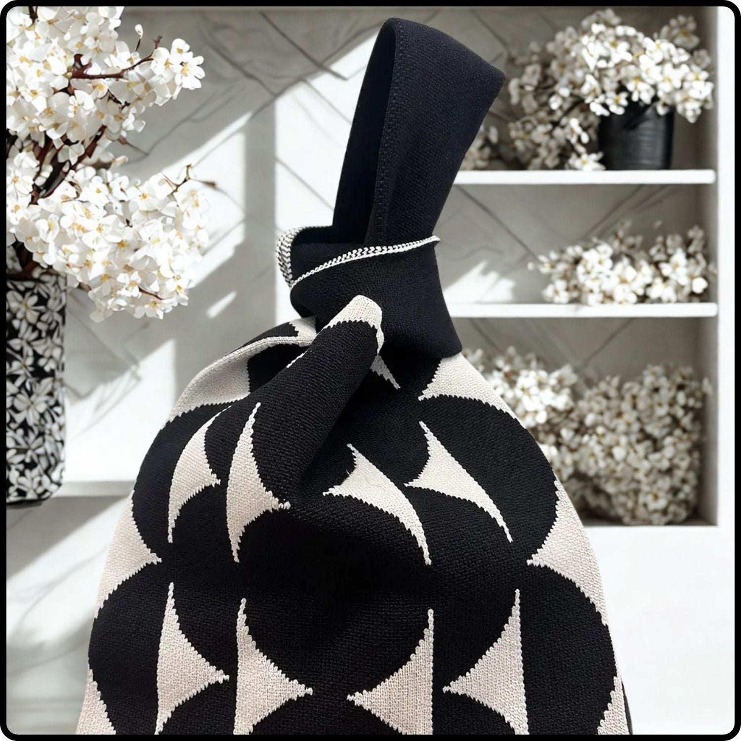 Knitted Bag-Cafe Dot-BRM