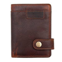 This stylish New York Leather Notecase Wallet offers a practical RFID Secure Bifold Design with a Secure Tab Fastener and 6 Card Slots, ID Window, 2 Note Compartments, and a Coin Pocket. Crafted from soft yet rugged leather, it ensures your items stay safe and secure.  9 x 12 x 3 cm