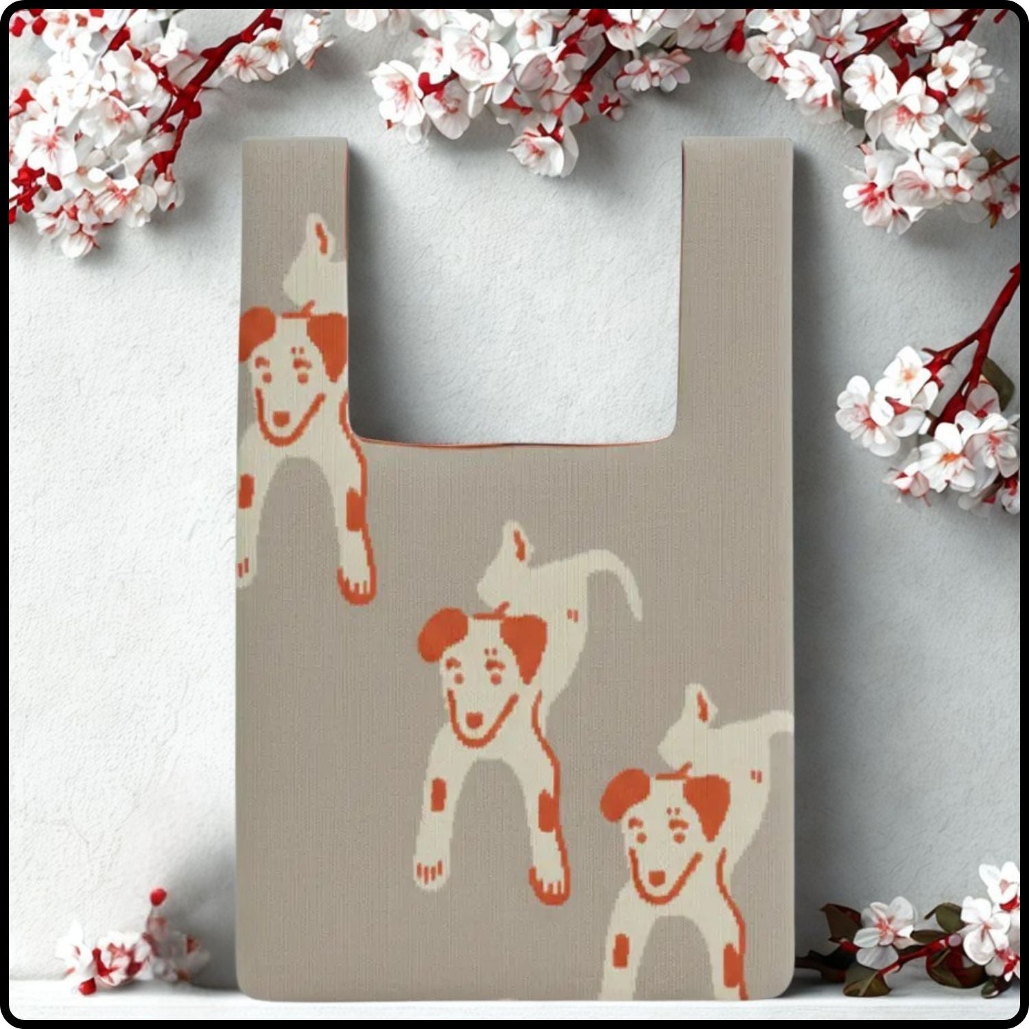 Knitted Bag-Puppy Parade-WRM