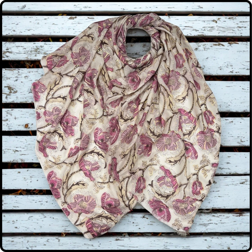 Summer poppy flowers in cream-SSPC