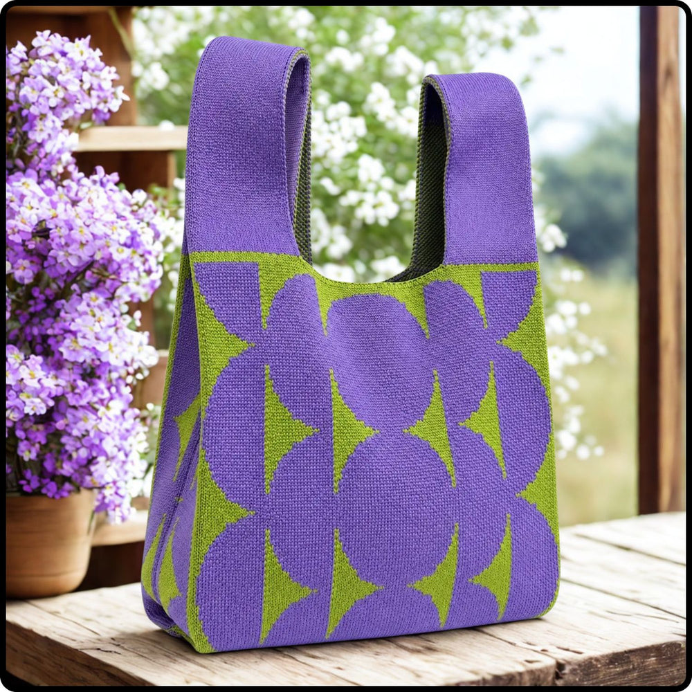 Knitted Bag-Geometric Dot-DLG