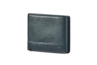 The Quinn Leather Bifold Wallet-3401/Green is an ideal choice for anyone looking for a sleek, stylish, and secure accessory. Its two tone design, bifold design, and RFID security offers an unparalleled combination of fashion and function. It also features 4 card slots, 2 note compartments, and a coin pocket to easily organize and store your essential items.  This item comes gift boxed.  11.5 x 9 x 3 cm