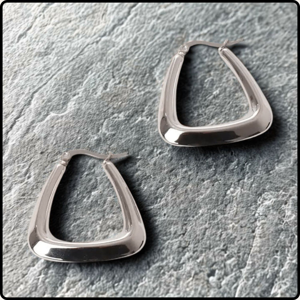 Mya Stainless Steel Hoops-MYAS