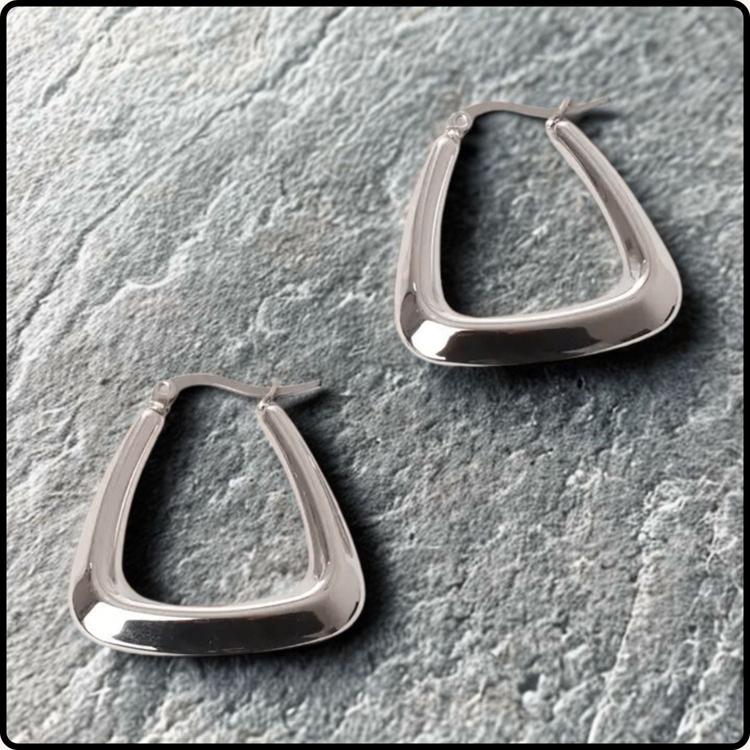 Mya Stainless Steel Hoops-MYAS