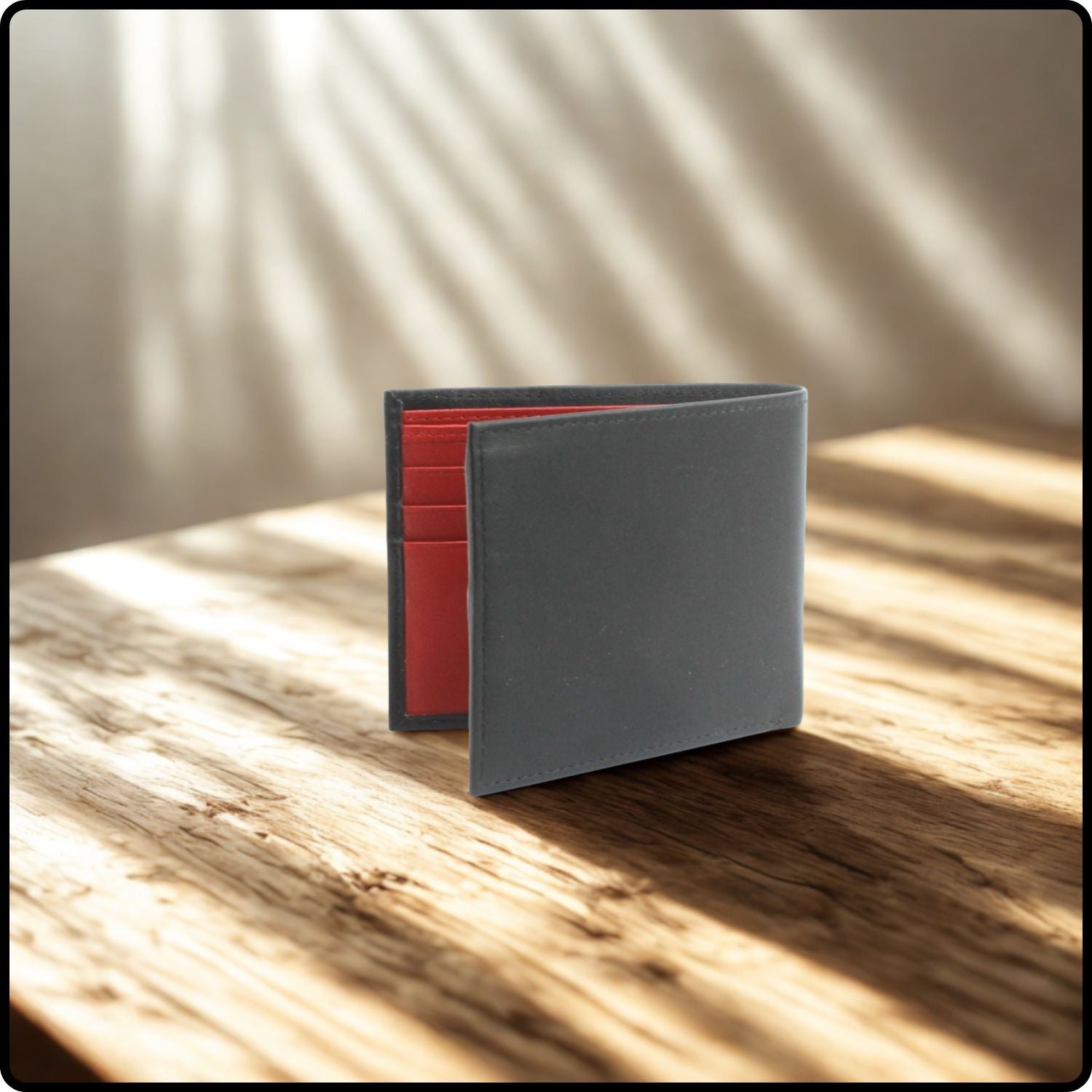 Carter Leather Bifold Wallet-CAR-B/RED