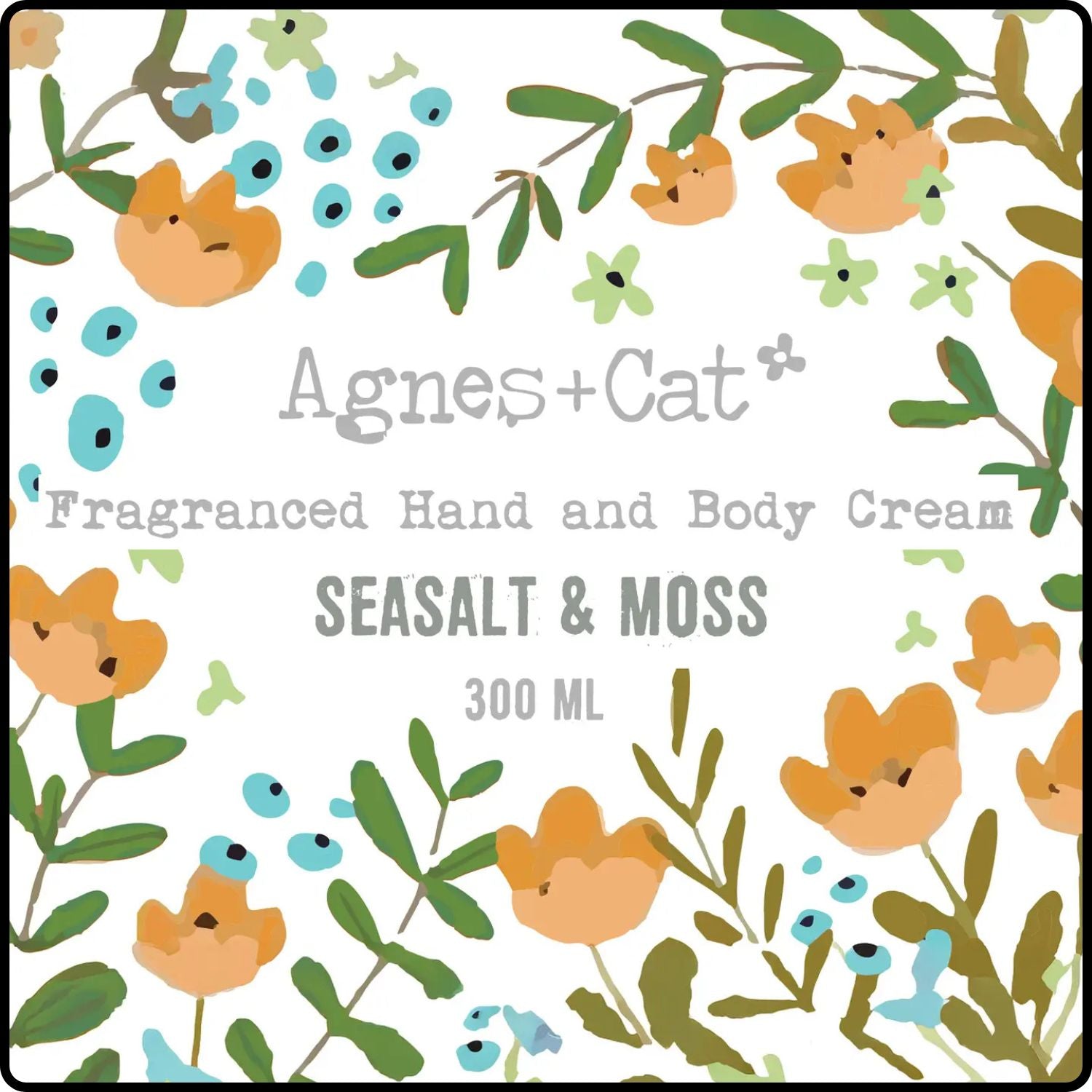 Hand & Body Cream 300ml -Sea Salt and Moss-AC-SEA