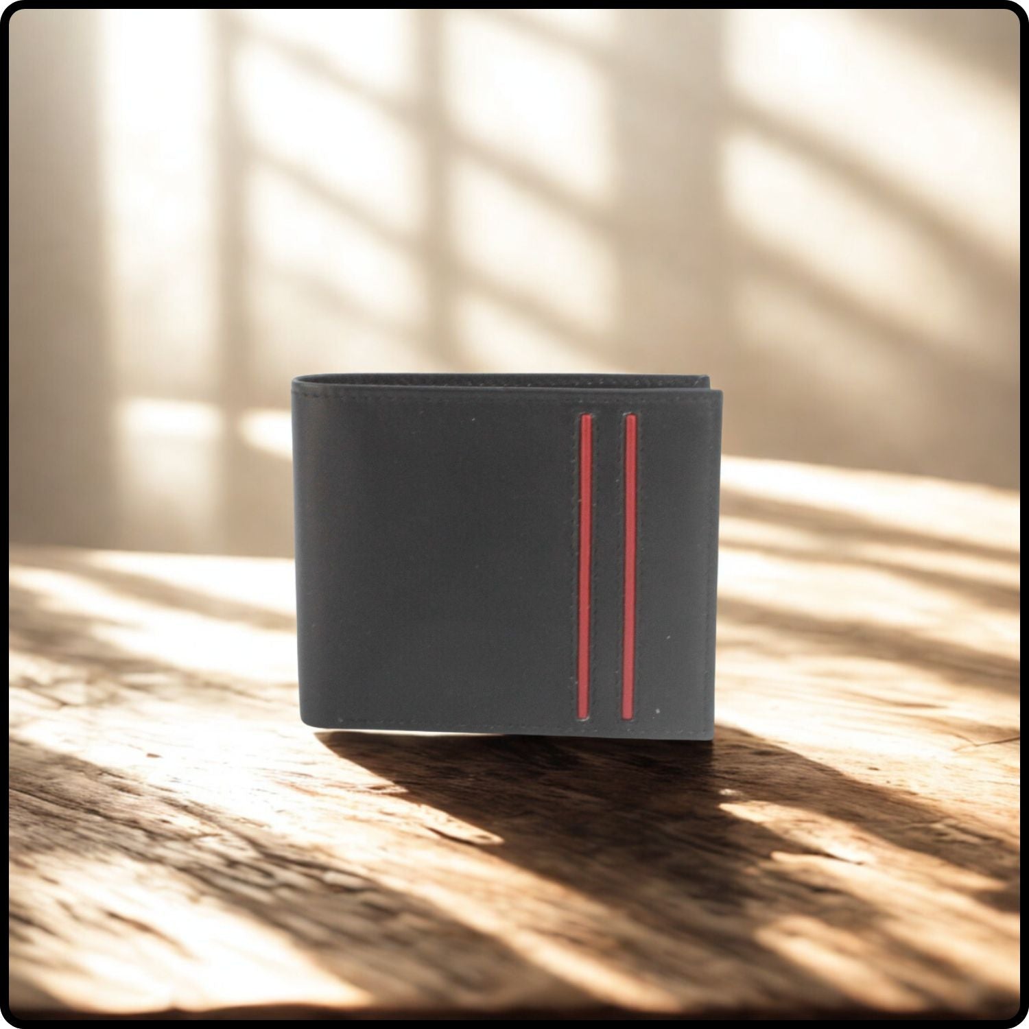 Carter Leather Bifold Wallet-CAR-B/RED