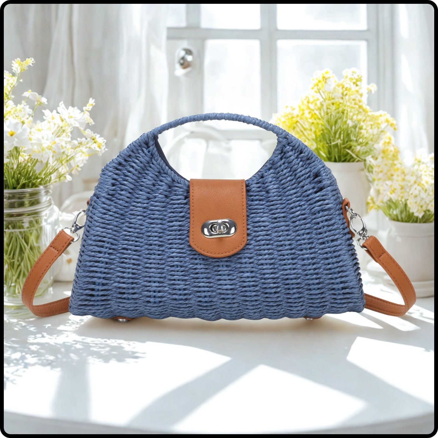 Straw Box Grab Bag -517-BLUE
