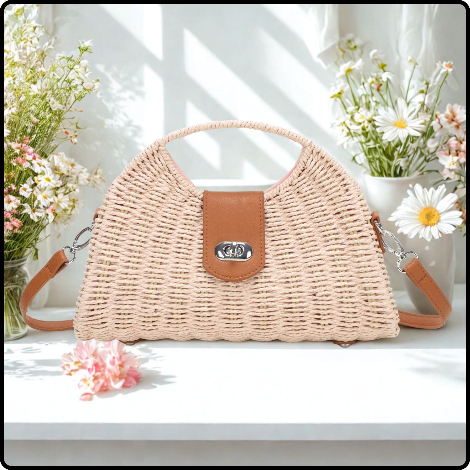 Straw Box Grab Bag -517-PINK