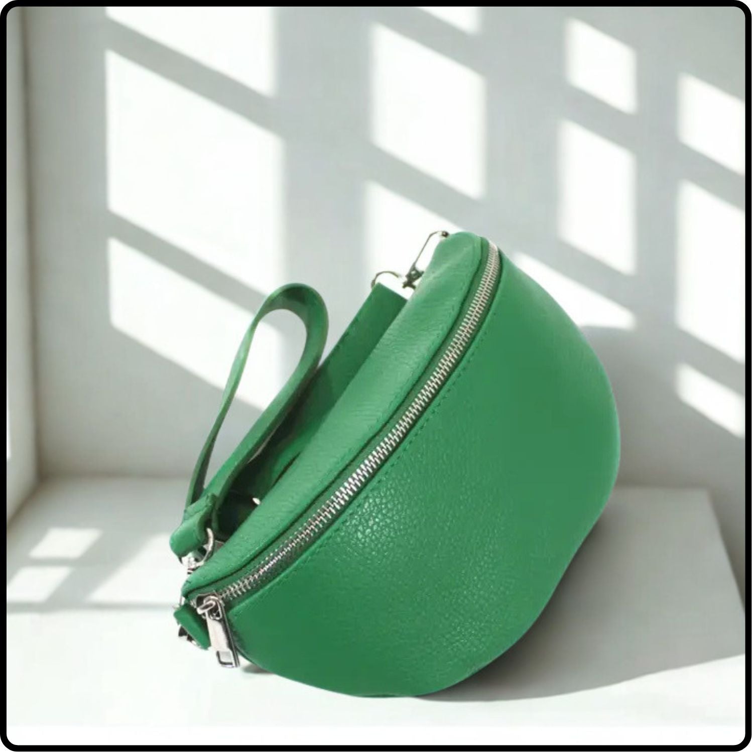 Leather Sling Bag/Bum Bag - VP105-GREEN