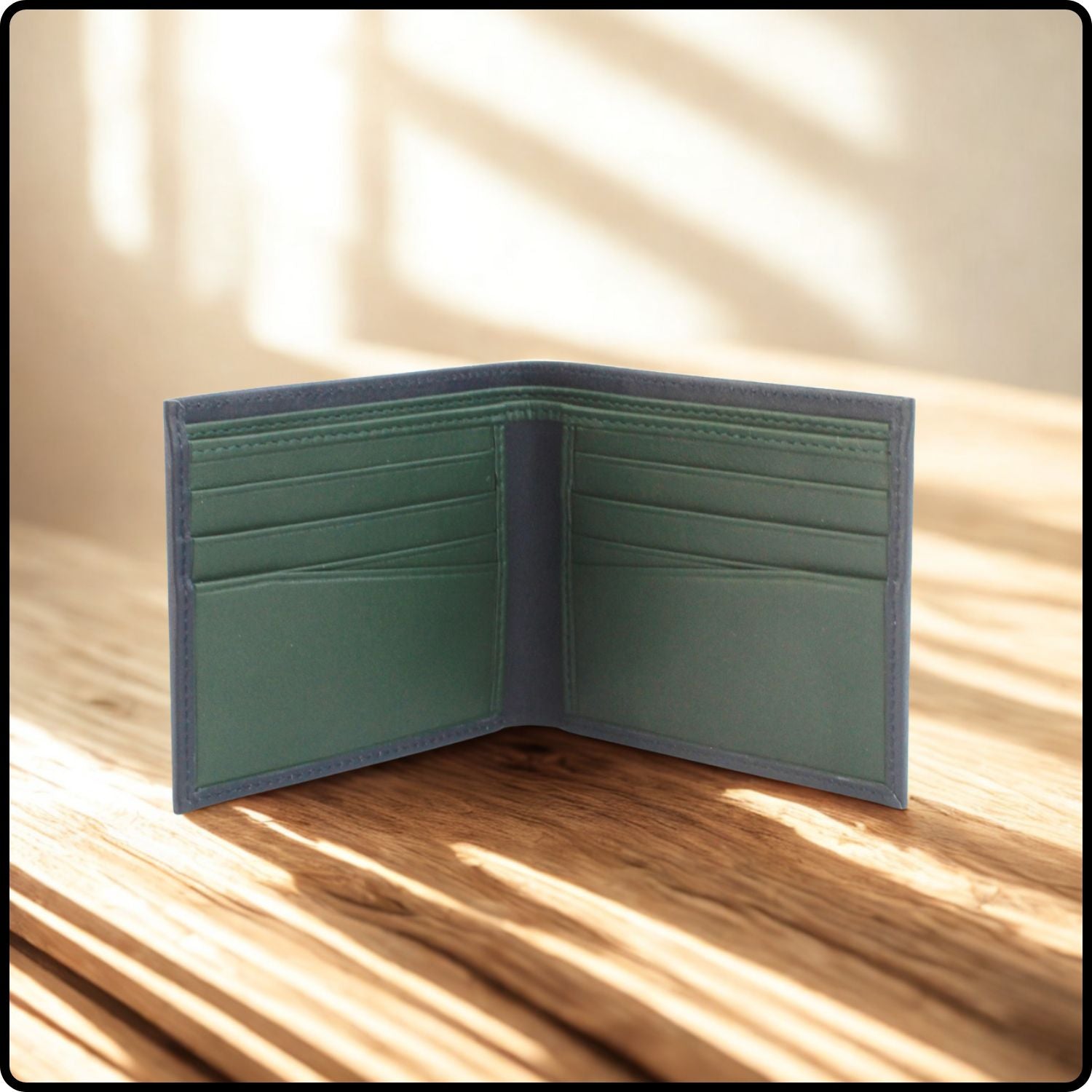 Carter Leather Bifold Wallet-CAR-NAV/GR