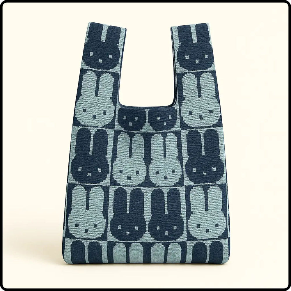Knitted Bag-Chessboard Bunny-NVS