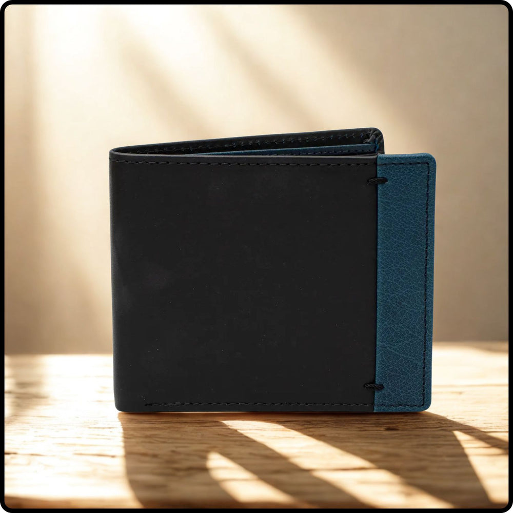 Alpha RFID Bifold Leather Wallet-354/Black