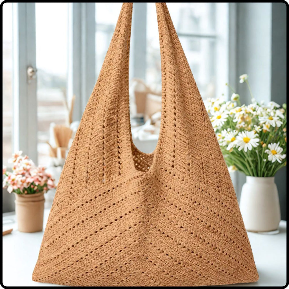 Crochet Bag-Holiday-Brown-BRS