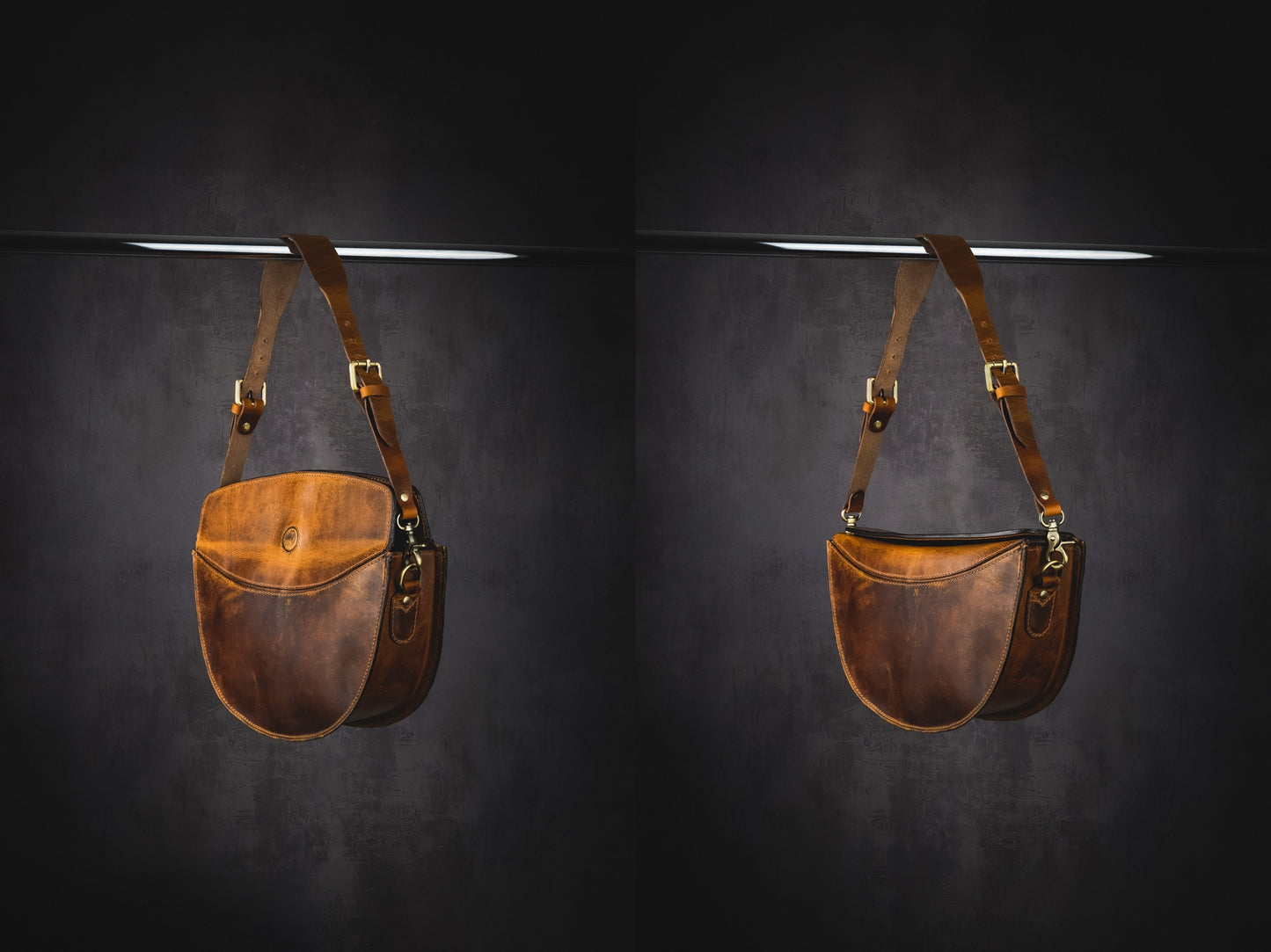 Leather Handbag/Shoulder Bag/Reese-Brown