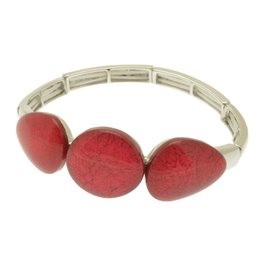 Add a touch of art and luxury to your outfit with our Three Pebbles Marbled Resin Bracelet. The marbled resin captures the essence of nature, while the easy elasticated fit ensures comfort and convenience. Elevate your style and stand out with this sophisticated and exclusive bracelet.