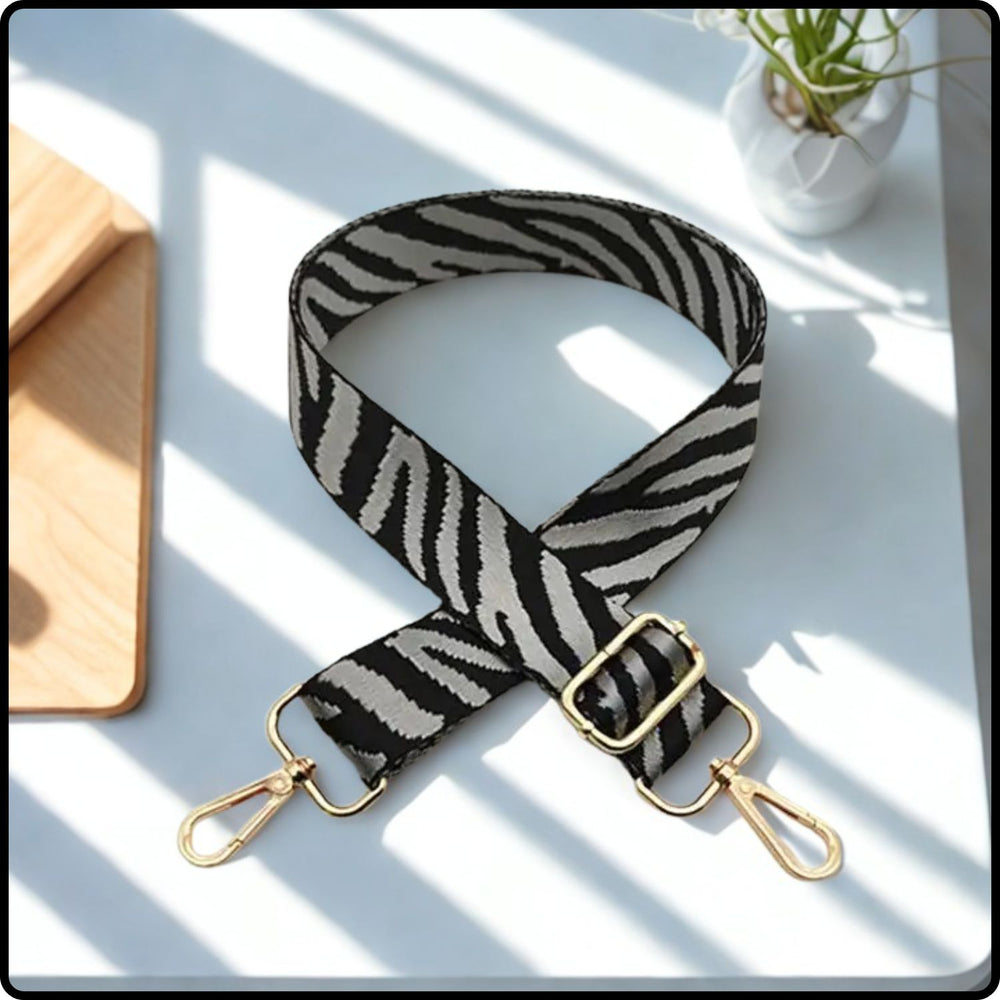 Canvas Bag Strap ZEBRA 3.8CM - GBS-ZEGREY