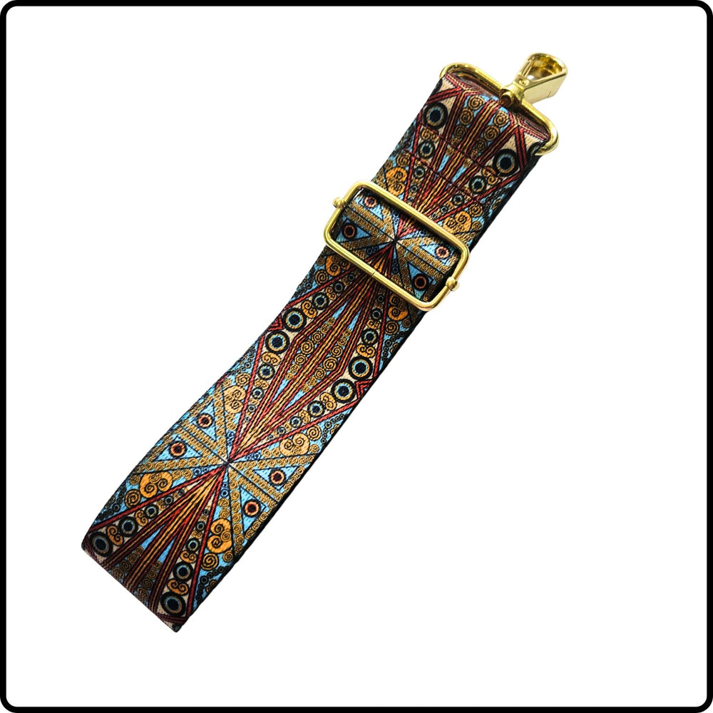 Handmade in Yorkshire Extra Long Bag Straps Peacock - HMY-GDPE