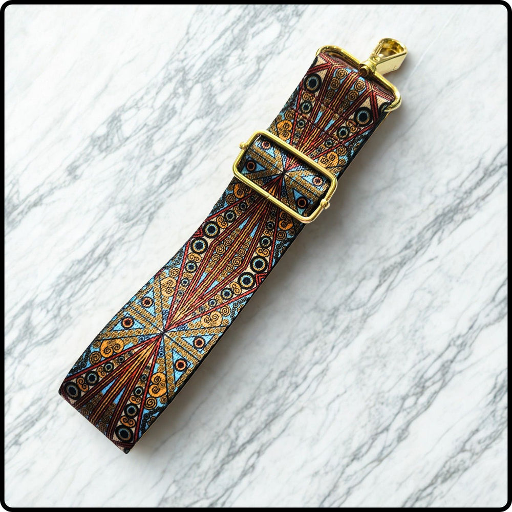 Handmade in Yorkshire Extra Long Bag Straps Peacock - HMY-GDPE