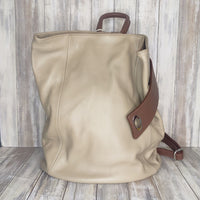 Discover the perfect blend of style and convenience with this Italian leather postman's lock backpack! Its sumptuous, pebbled leather offers timeless sophistication and makes a bold statement wherever you go. Keep your belongings safe and secure with both the postman's lock and zip closure. And with its spacious design, you'll have plenty of room to store your everyday essentials.   Adjustable straps   Grab handle   Fully lined   Back zip pocket   Internal zip pocket   h35cm x w33cm x d13cm 