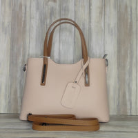 Elevate your style with this stunning Italian leather double compartment handbag.  Its soft yet structured design looks beautiful and feels equally beautiful to wear. This is a classic design that will match with any outfit and is the perfect size for all your essential items. Get ready to make a statement with this fashionable and functional addition to your wardrobe.  We love this bag!