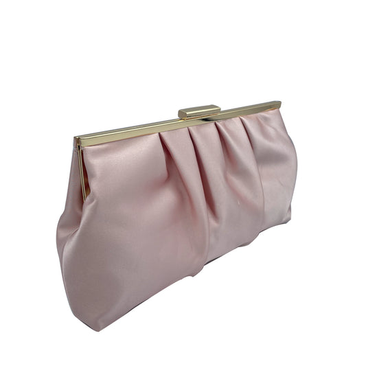 Unleash your inner glamour with the timeless Mia Soft Touch Clutch Bag! The luxurious satin feel adds a touch of sophistication to any outfit, while the spacious interior and detachable chain strap make it both beautiful and practical. Perfect for carrying all your essentials in style!