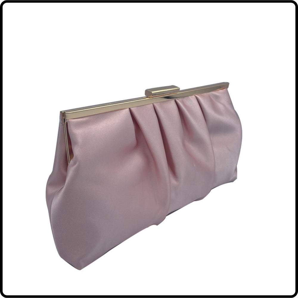 Mia Soft Touch Clutch Bag/Blush-Mia-Blush