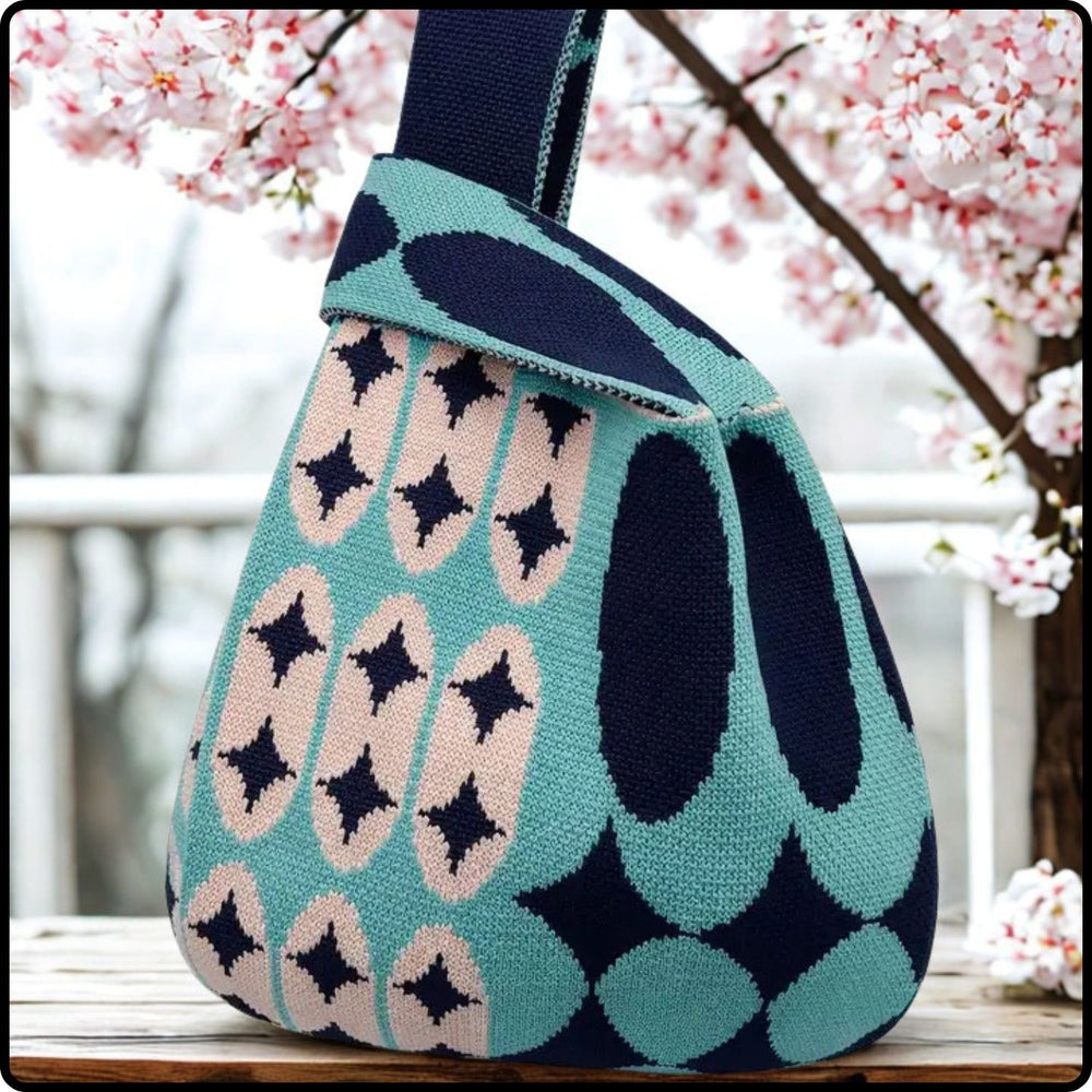Knitted Bag-Candy Geometry-KCG