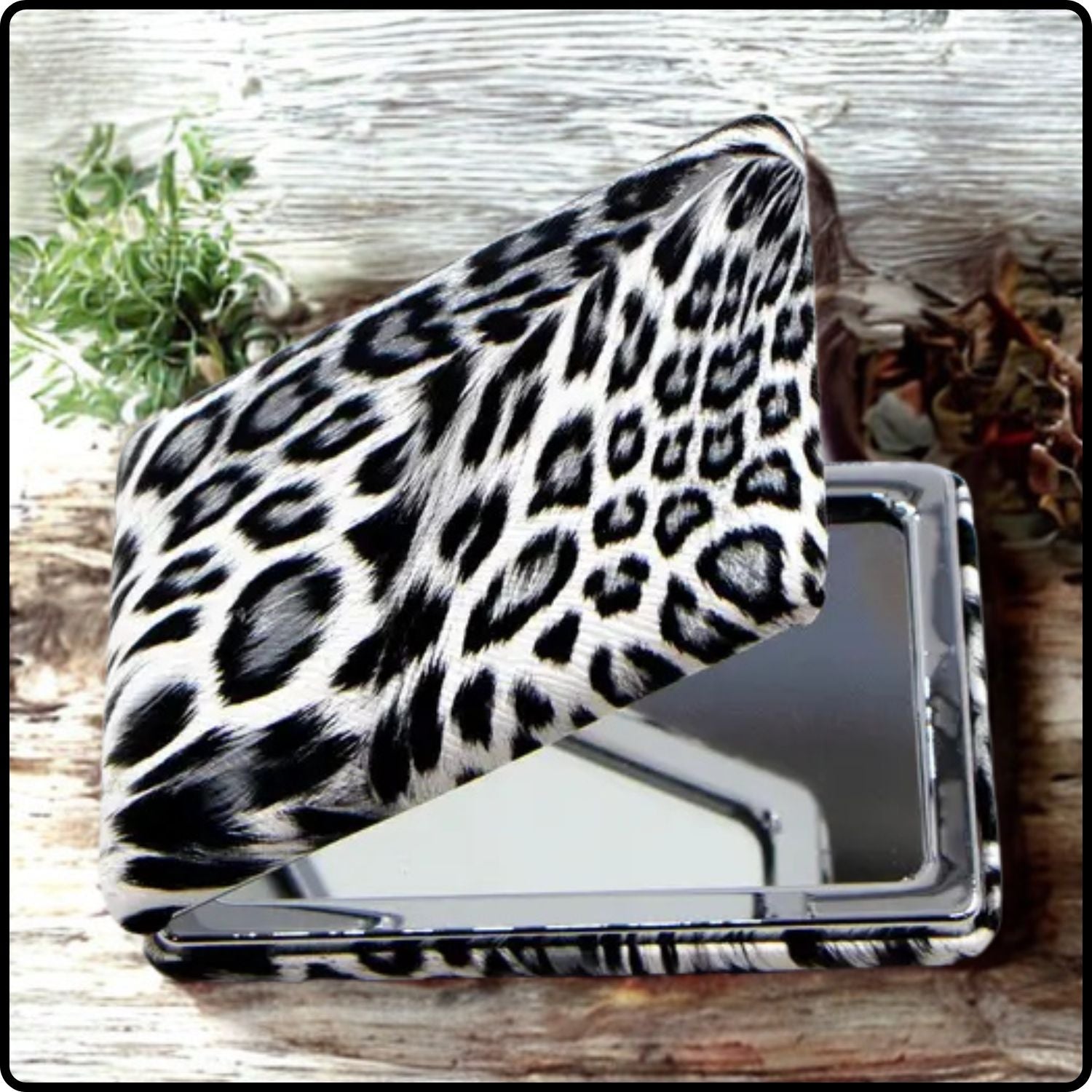 Animal Print Mirror Black - MIR19