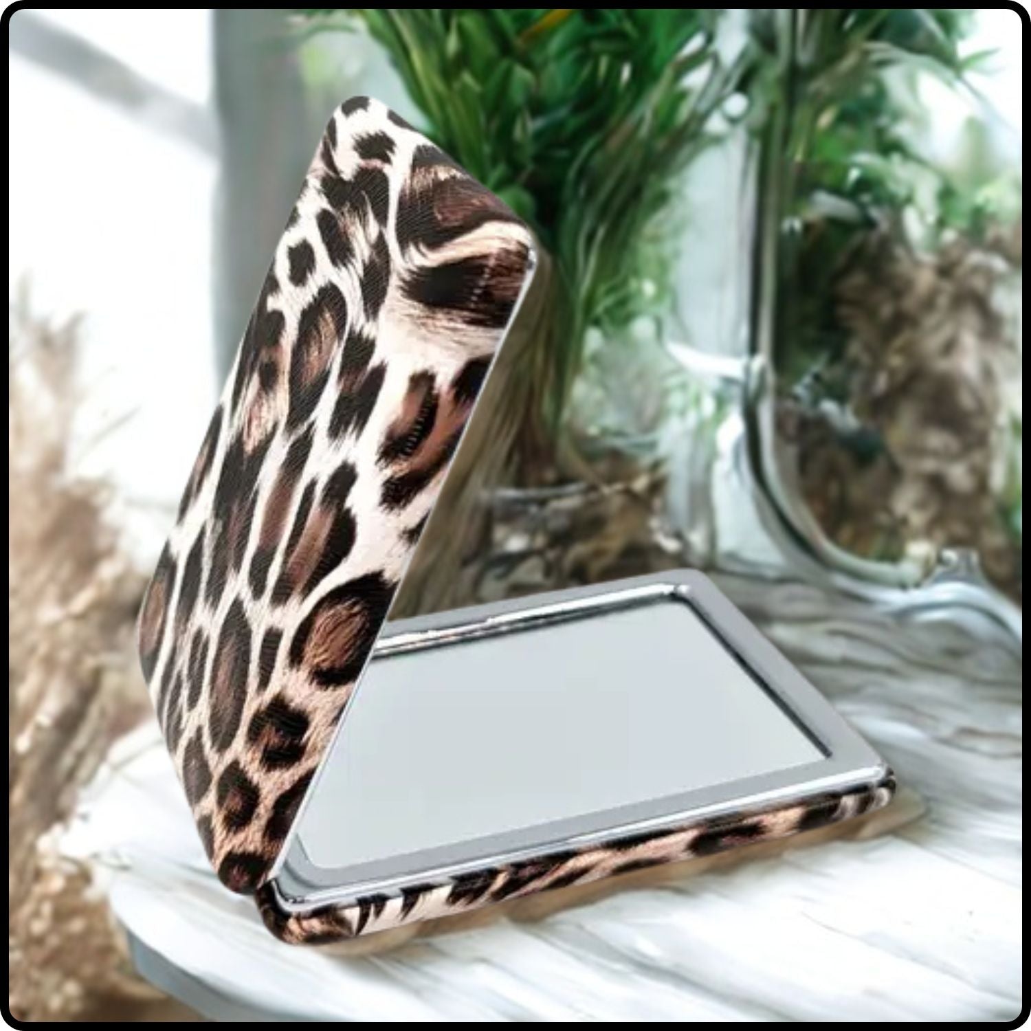 Animal Print Mirror Brown - MIR20